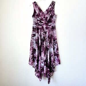 Y2K Witchy Babydoll Whimsy Goth Dress Sz Small Flowy Asymmetrical Romantic Swing